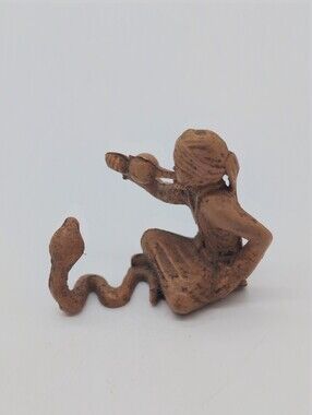 Vintage Marx Super Circus Snake Charmer & Cobra Figure 1.5 In